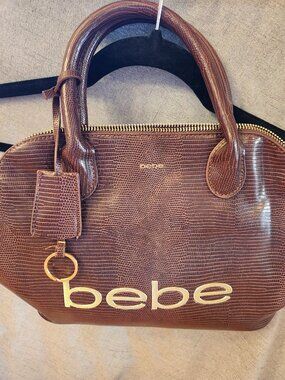 NWT Bebe faux alligator handbag